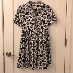 Kate Spade Floral Button Up Dress